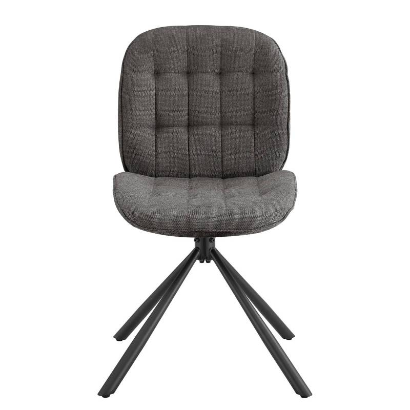 home24 Drehbarer Polsterstuhl Zankor 2er-Set 48 x 85 x 58cm Schwarz/Anthrazit home24 Drehbarer Polsterstuhl Zankor 2er-Set 48 x 85 x 58cm Schwarz/Anthrazit von home24