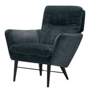 home24 Drehsessel AMORO Blau Chenille Skady ohne Hocker 77 x 94 x 83cm von home24