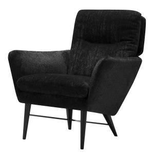 home24 Drehsessel AMORO Grau Chenille Skady ohne Hocker 77 x 94 x 83cm von home24