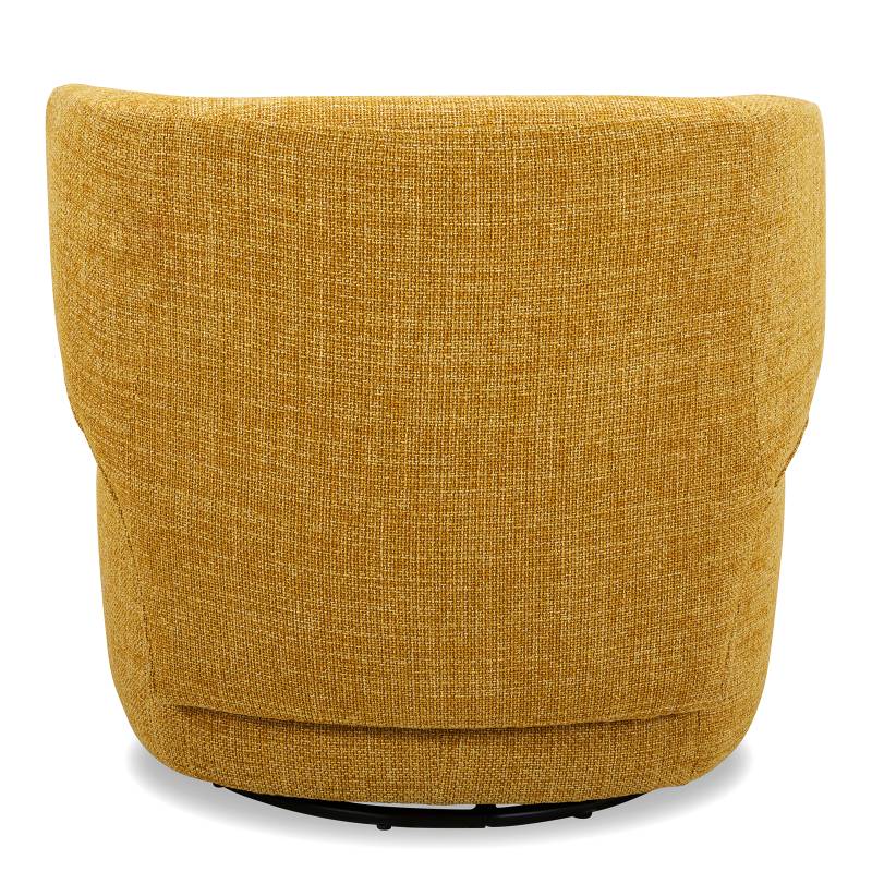 home24 Drehsessel TOHMO Gelb Webstoff Goreti 80 x 81 x 76cm von home24