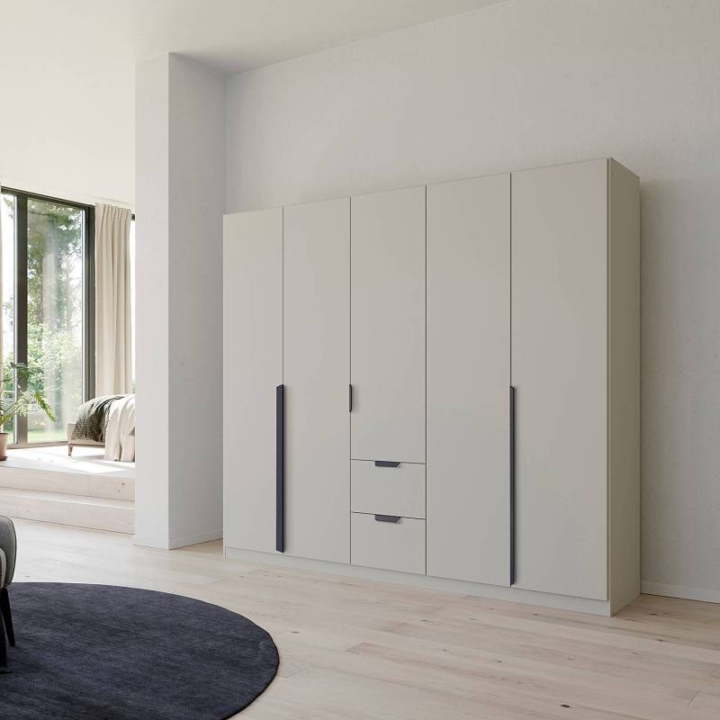 home24 Drehtürenschrank Cotty 225cm Grau von home24