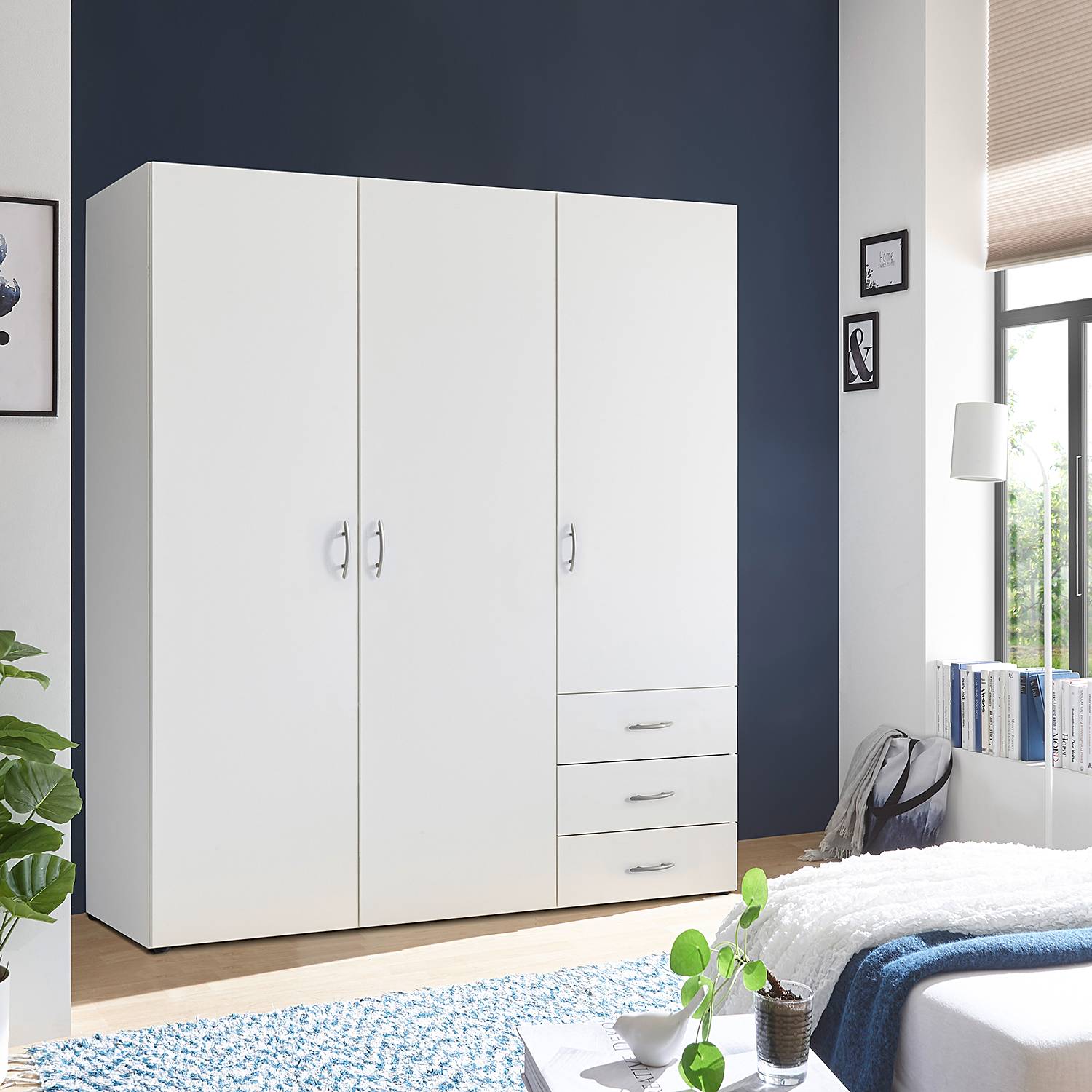 home24 Drehtürenschrank Hewitts 151cm Weiß home24 Drehtürenschrank Hewitts 151cm Weiß von home24