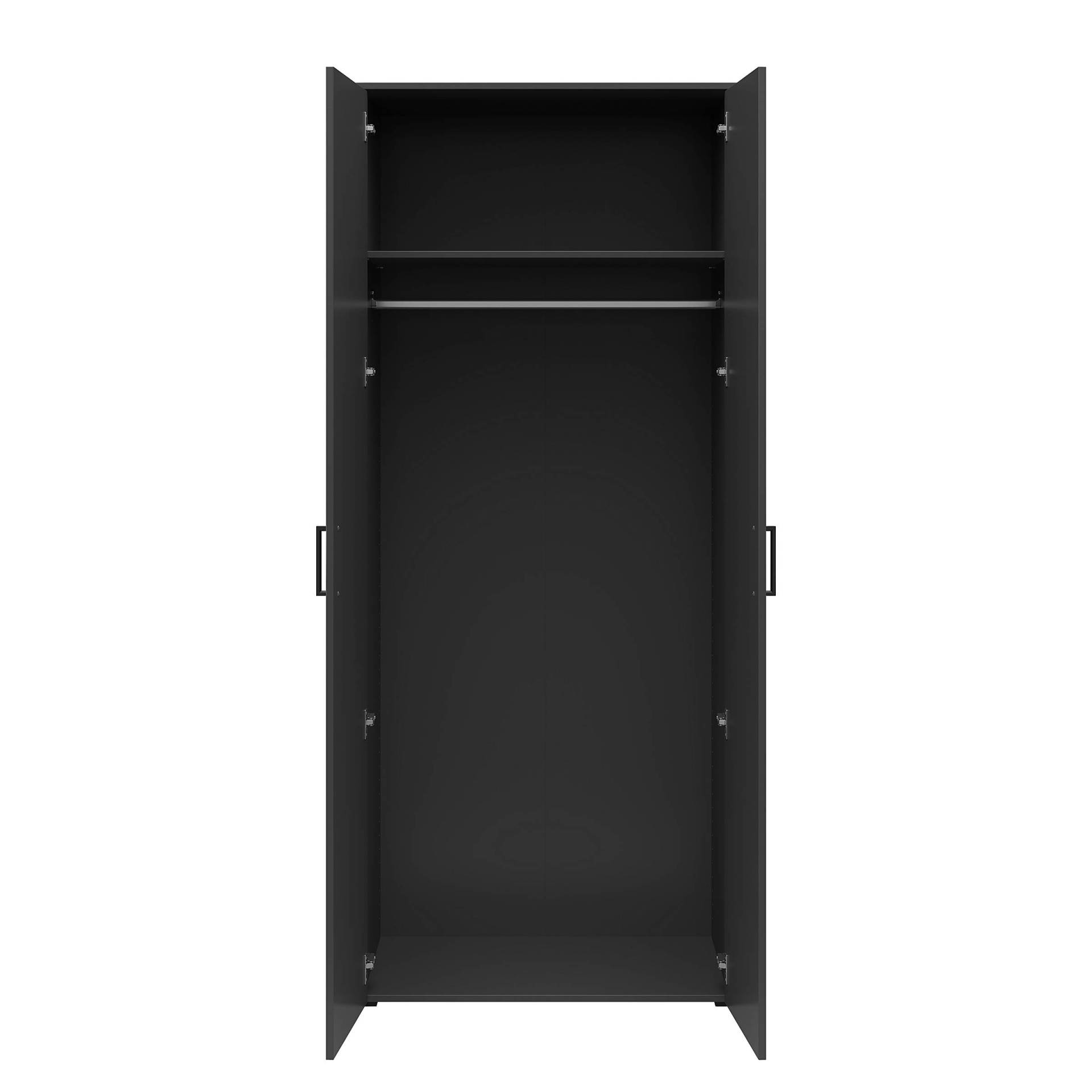 home24 Garderobenschrank Hick 80 x 195 x 52cm Braun/Graphit home24 Garderobenschrank Hick 80 x 195 x 52cm Braun/Graphit von home24