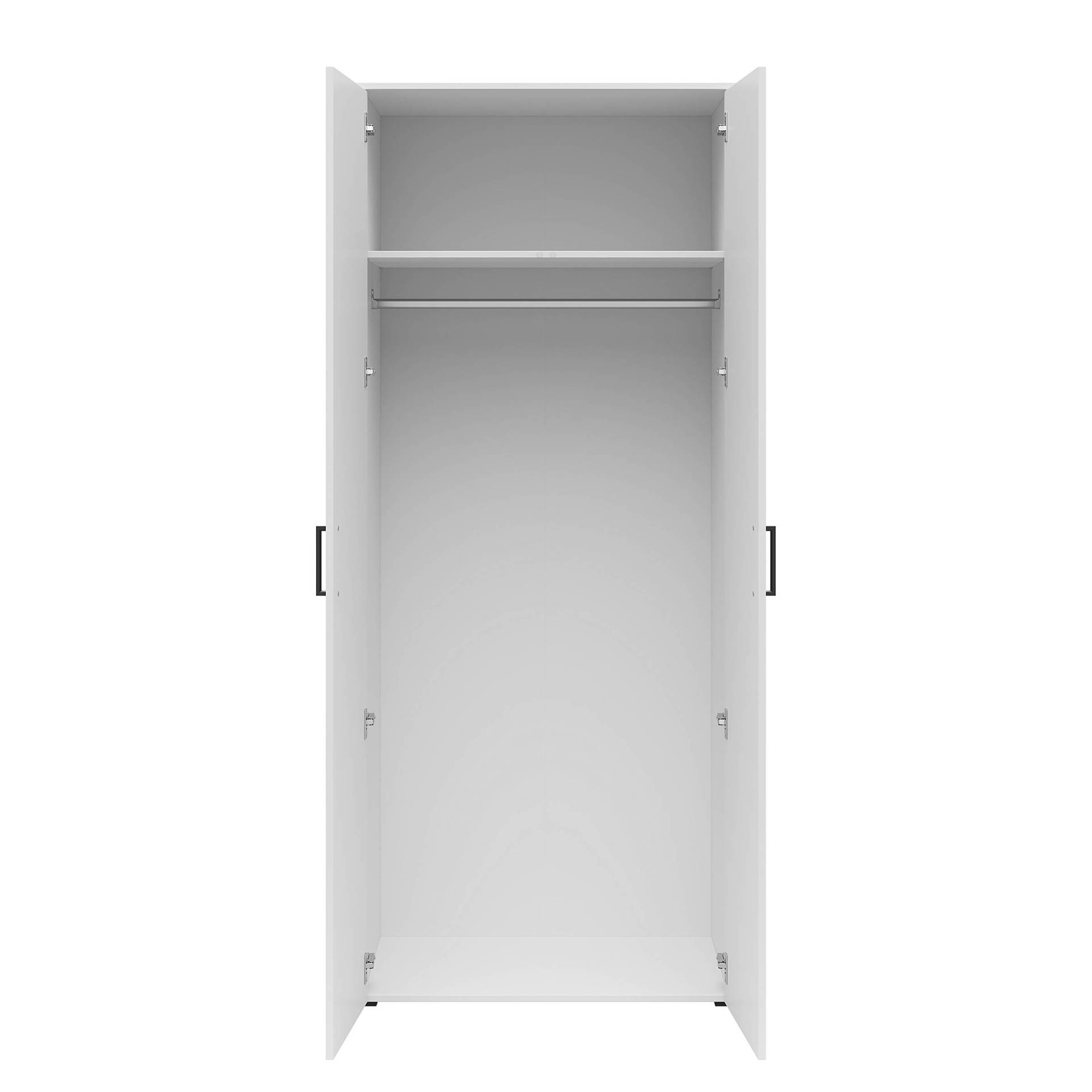 home24 Garderobenschrank Hick 80 x 195 x 52cm Weiß/Weiß home24 Garderobenschrank Hick 80 x 195 x 52cm Weiß/Weiß von home24
