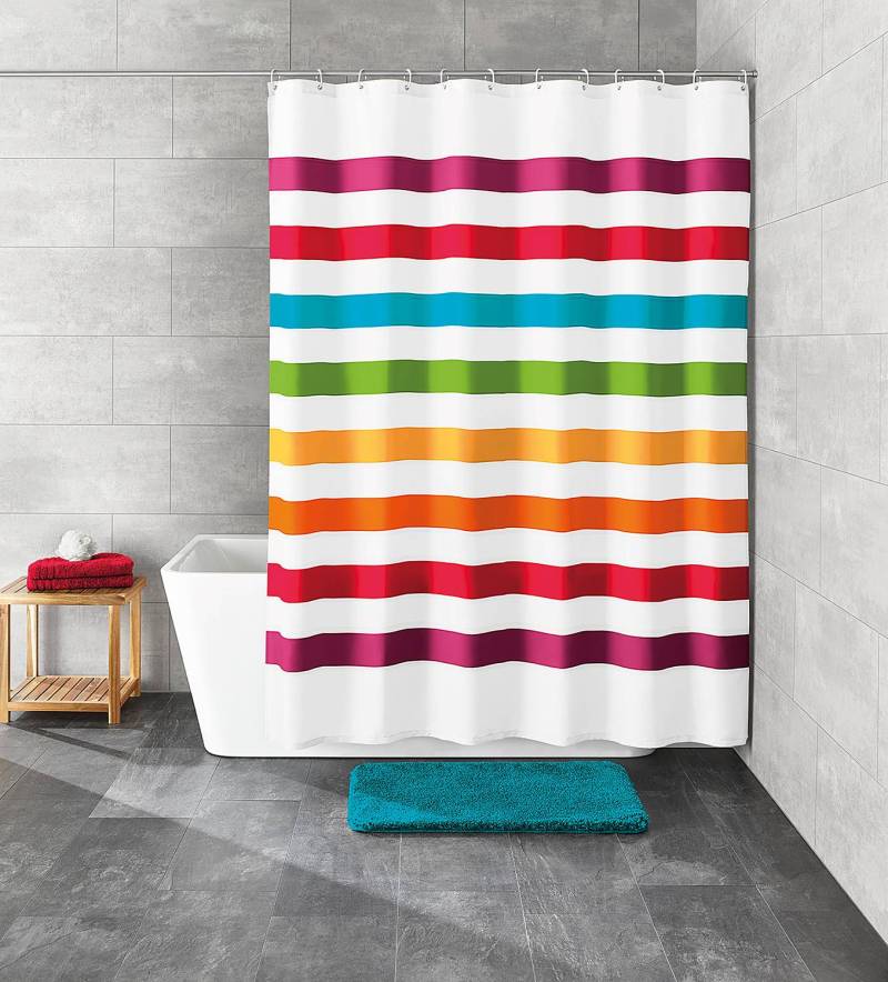 home24 Duschvorhang Select 100% Polyester Multicolor/Multicolor 180 x 200 x 0cm von home24