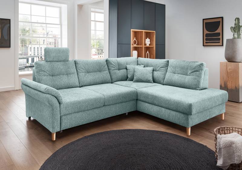 home24 Ecksofa Elolo mit Schlaffunktion Typ D Blau Webstoff Venka 274 x 91 x 206cm Ottomane davorstehend rechts mit Schlaffunktion Modern home24 Ecksofa Elolo mit Schlaffunktion Typ D Blau Webstoff Venka 274 x 91 x 206cm Ottomane davorstehend rechts mit Schlaffunktion Modern von home24