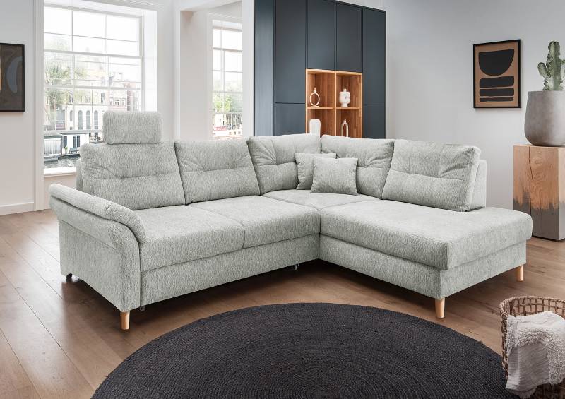 home24 Ecksofa Elolo mit Schlaffunktion Typ D Silber Webstoff Venka 274 x 91 x 206cm Ottomane davorstehend rechts mit Schlaffunktion Modern home24 Ecksofa Elolo mit Schlaffunktion Typ D Silber Webstoff Venka 274 x 91 x 206cm Ottomane davorstehend rechts mit Schlaffunktion Modern von home24