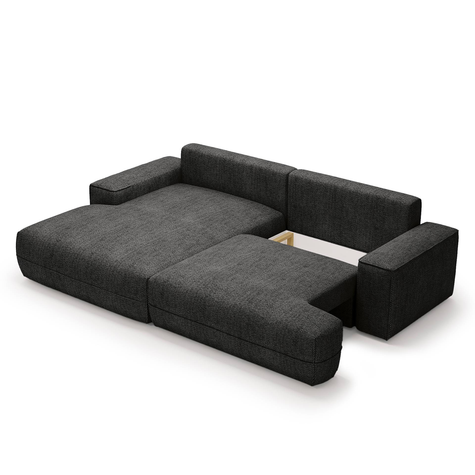 home24 Ecksofa MEREEN mit Schlaffunktion Grün Webstoff Monja 272 x 88 x 156cm Longchair davorstehend links Modern home24 Ecksofa MEREEN mit Schlaffunktion Grün Webstoff Monja 272 x 88 x 156cm Longchair davorstehend links Modern von home24