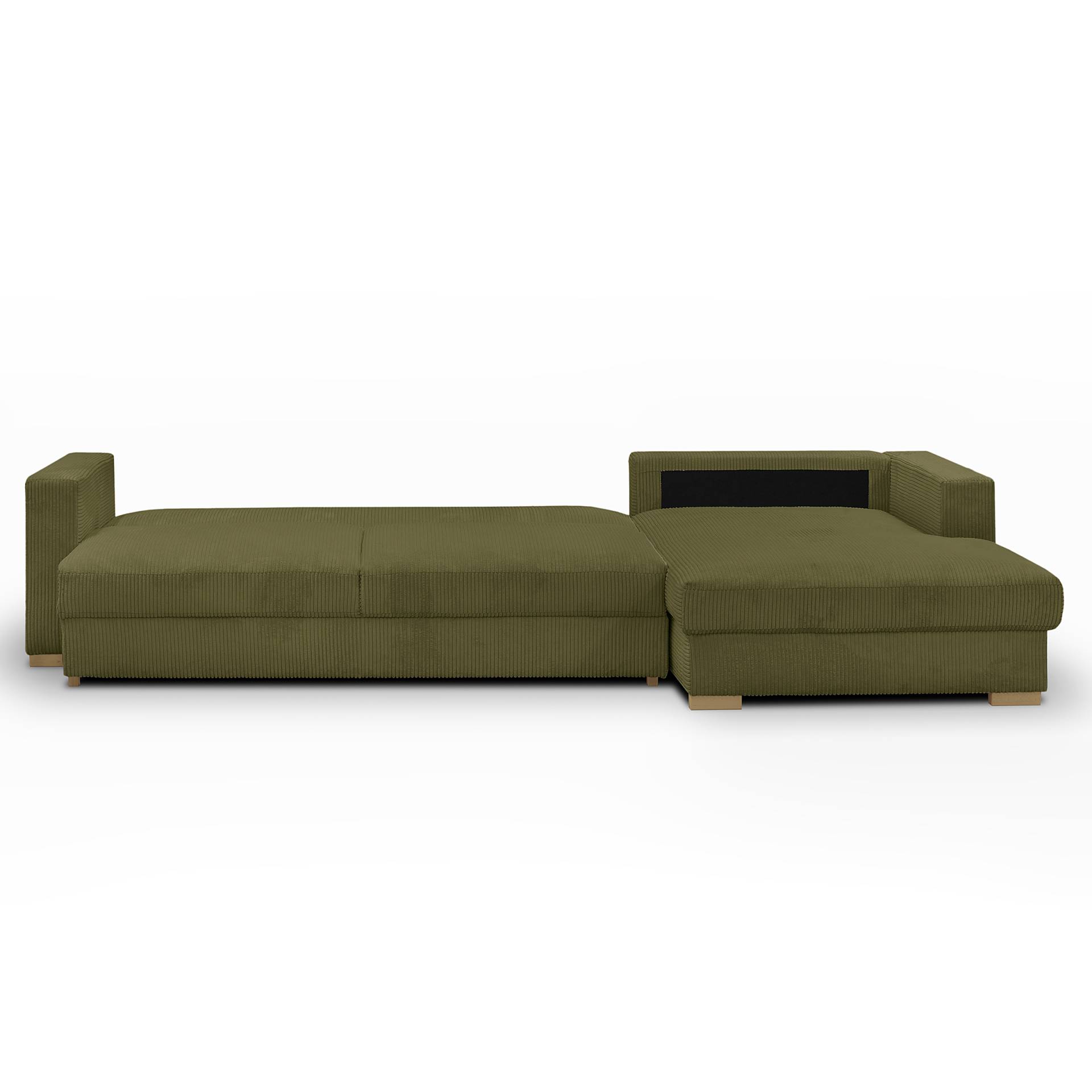 home24 Ecksofa MONTI mit Schlaffunktion Grün Cordstoff Poppy 287 x 76 x 167cm Longchair davorstehend rechts mit Schlaffunktion Modern home24 Ecksofa MONTI mit Schlaffunktion Grün Cordstoff Poppy 287 x 76 x 167cm Longchair davorstehend rechts mit Schlaffunktion Modern von home24