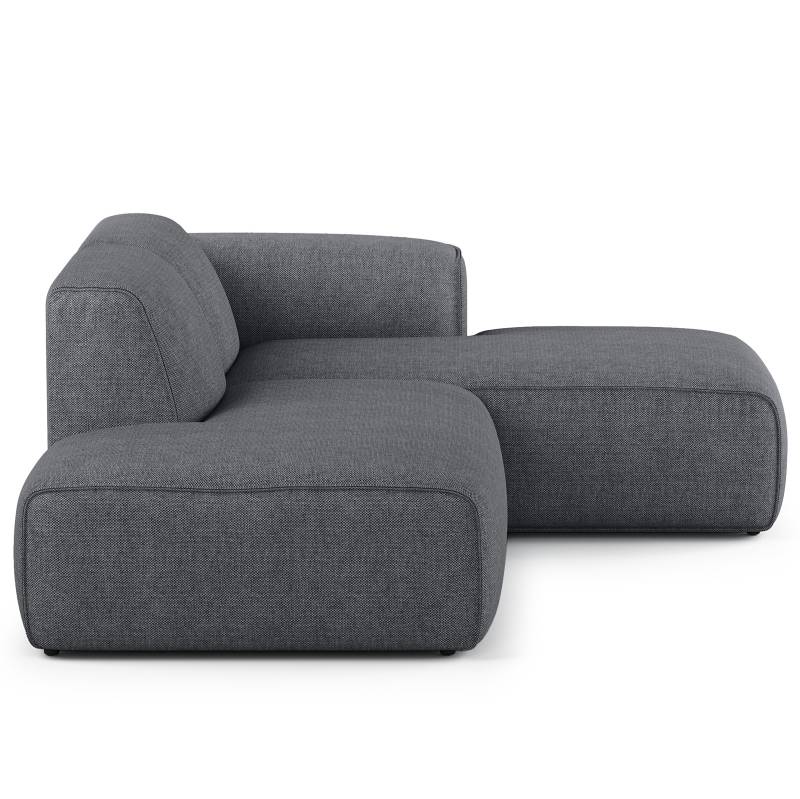 home24 Ecksofa mit Chaiselongue Small Grau Webstoff Saia 227 x 72 x 172cm Longchair davorstehend rechts / Ottomane links Modern home24 Ecksofa mit Chaiselongue Small Grau Webstoff Saia 227 x 72 x 172cm Longchair davorstehend rechts / Ottomane links Modern von home24