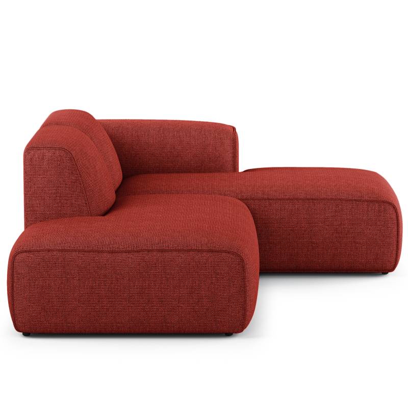 home24 Ecksofa mit Chaiselongue Small Rot Webstoff Saia 227 x 72 x 172cm Longchair davorstehend rechts / Ottomane links Modern home24 Ecksofa mit Chaiselongue Small Rot Webstoff Saia 227 x 72 x 172cm Longchair davorstehend rechts / Ottomane links Modern von home24