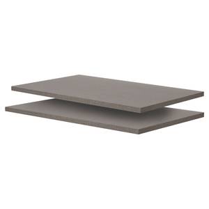 home24 Einlegeboden 2er-Set 106 x 3 x 47cm Grau Spanplatte, foliert von home24