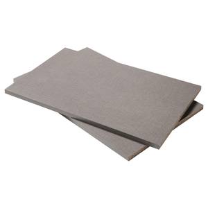 home24 Einlegeboden 2er-Set 98 x 3 x 55cm Grau Spanplatte, foliert von home24