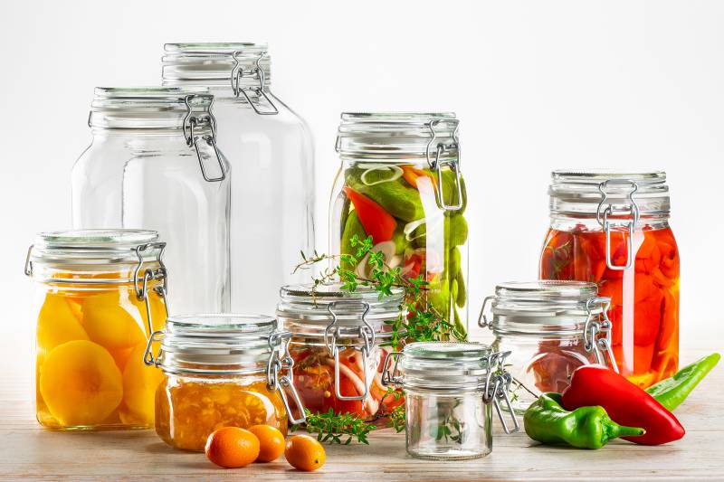 home24 Einmachglas Opaka 6er-Set 29 x 27 x 42cm Durchsichtig/Durchscheinend von home24