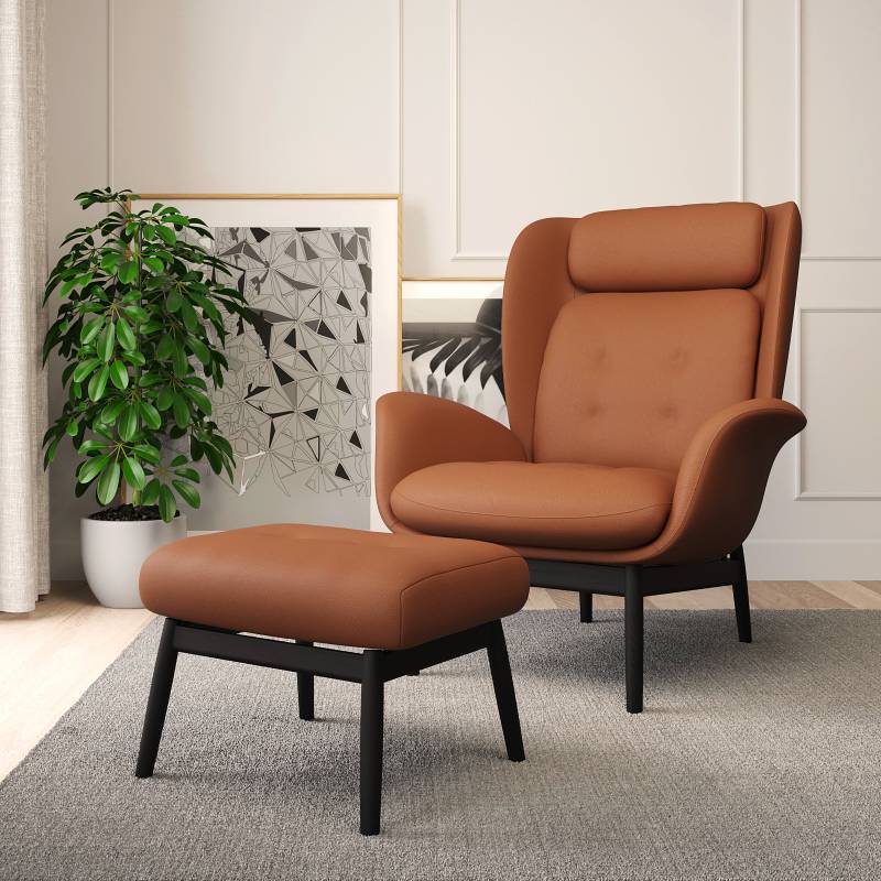 home24 Einzelsessel FEELIX Braun Echtleder Danbi Schwarz 92 x 99 x 103cm home24 Einzelsessel FEELIX Braun Echtleder Danbi Schwarz 92 x 99 x 103cm von home24