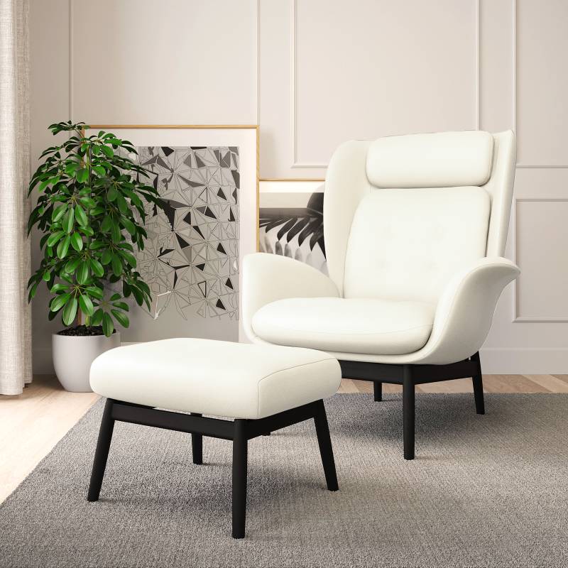 home24 Einzelsessel FEELIX Weiß Echtleder Danbi Schwarz 92 x 99 x 103cm home24 Einzelsessel FEELIX Weiß Echtleder Danbi Schwarz 92 x 99 x 103cm von home24