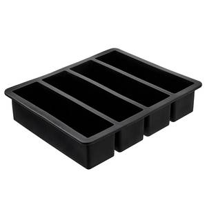 home24 Eiswürfelform 15 x 6 x 18cm Schwarz von home24