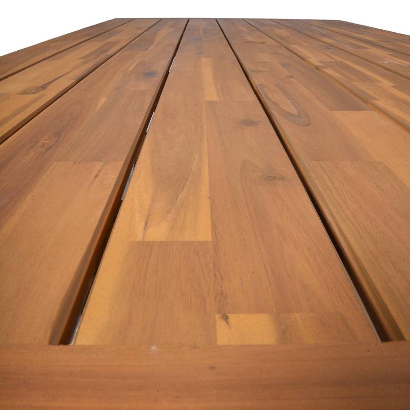 home24 Essgruppe Sydney 3-teilig 170 x 75 x 200cm Braun von home24