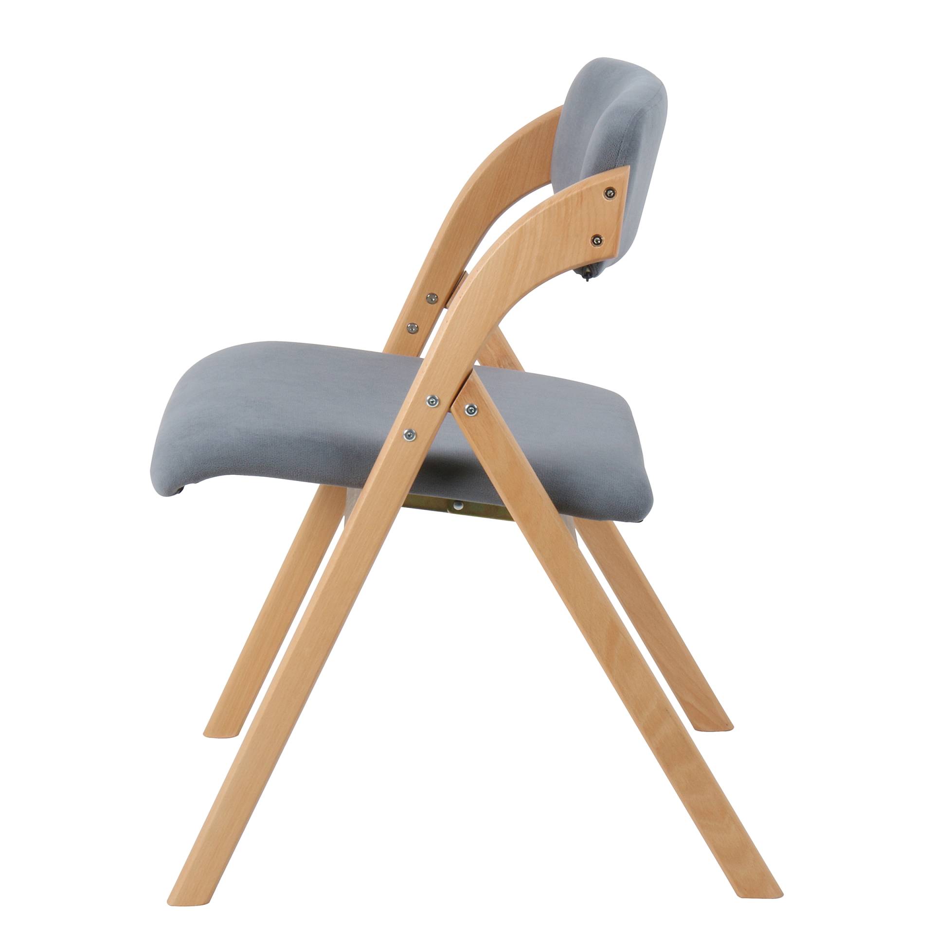 home24 Esszimmerstuhl Aokri 2er-Set 52 x 78 x 53cm Blau/Blaugrau von home24