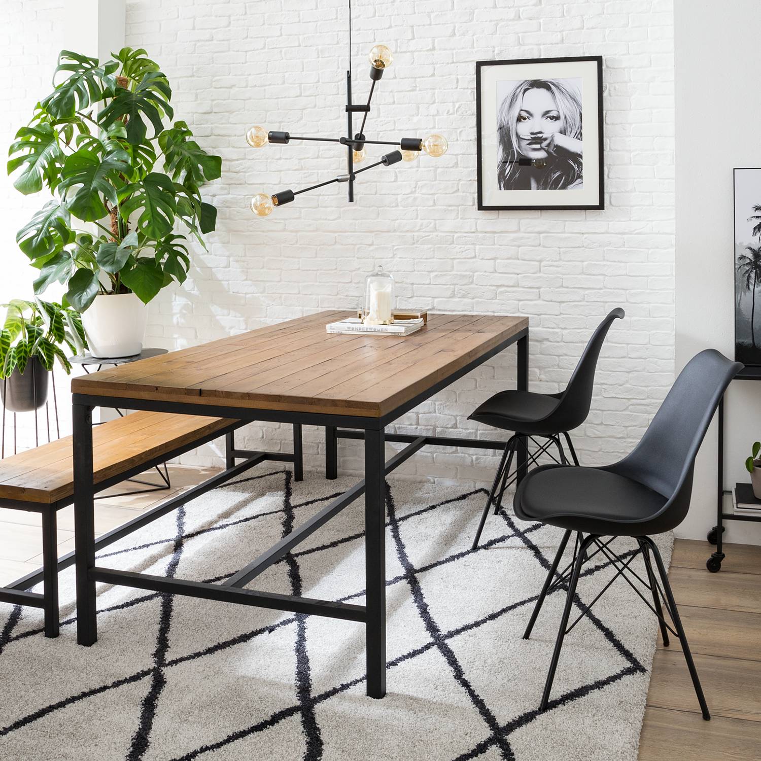 home24 Esszimmerstuhl Bonito 2er Set 49 x 86 x 54cm 2er Set Schwarz/Schwarz home24 Esszimmerstuhl Bonito 2er Set 49 x 86 x 54cm 2er Set Schwarz/Schwarz von home24