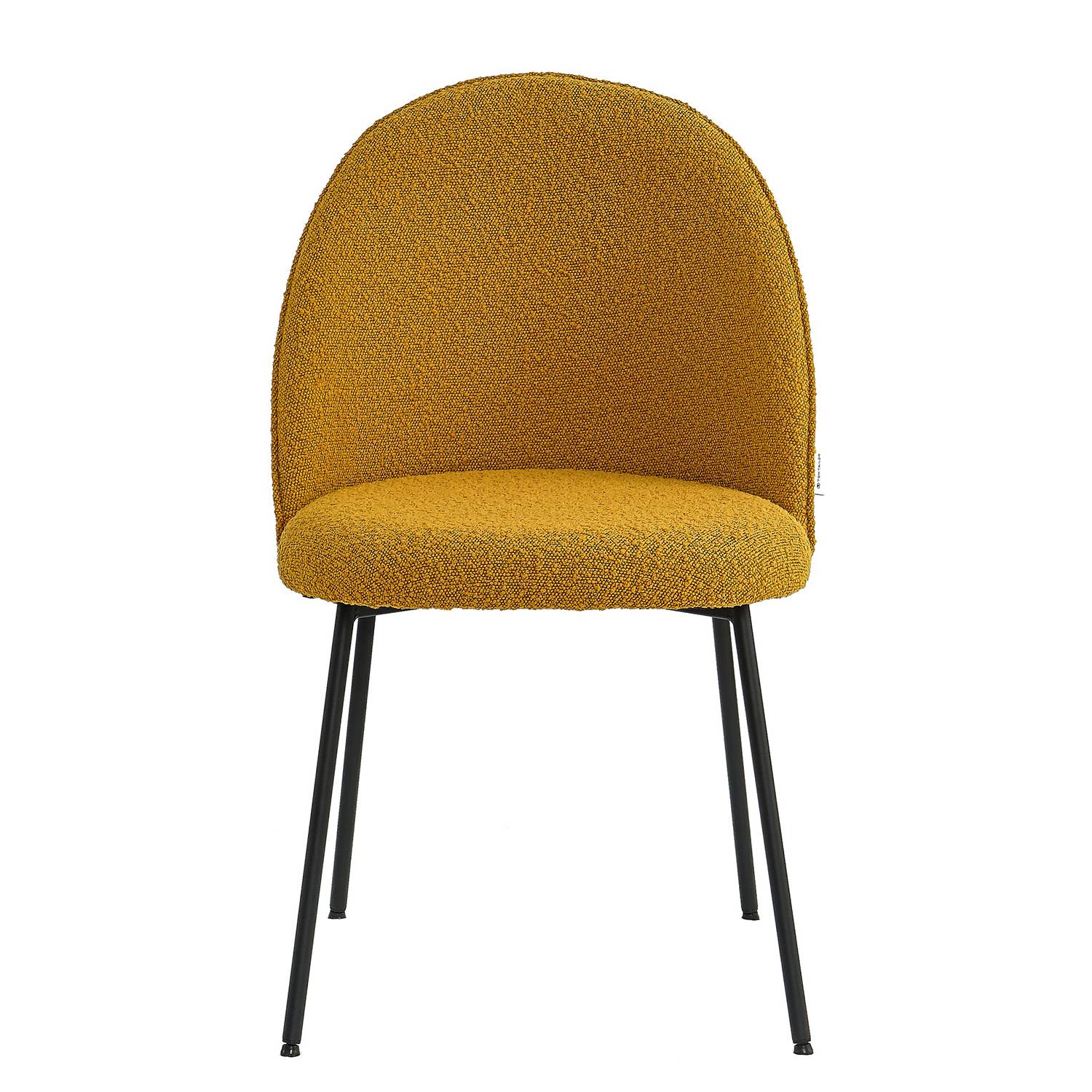 home24 Esszimmerstuhl Byatt 2er-Set 50 x 84 x 48cm Gelb/Senfgelb von home24