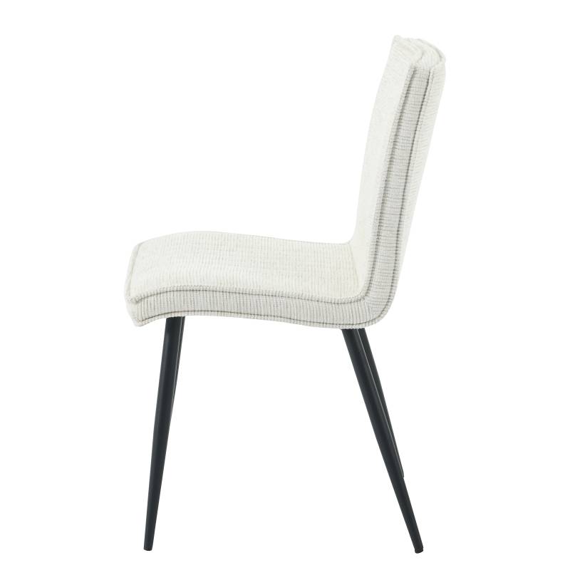home24 Esszimmerstuhl Ciriano 2er-Set 46 x 85 x 60cm Beige von home24