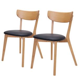 home24 Esszimmerstuhl Ellie 2er-Set 48 x 81 x 50cm Beige/Eiche home24 Esszimmerstuhl Ellie 2er-Set 48 x 81 x 50cm Beige/Eiche von home24