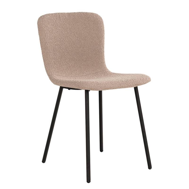 home24 Esszimmerstuhl Halden 2er-Set 45 x 81 x 53cm Beige/Beige von home24