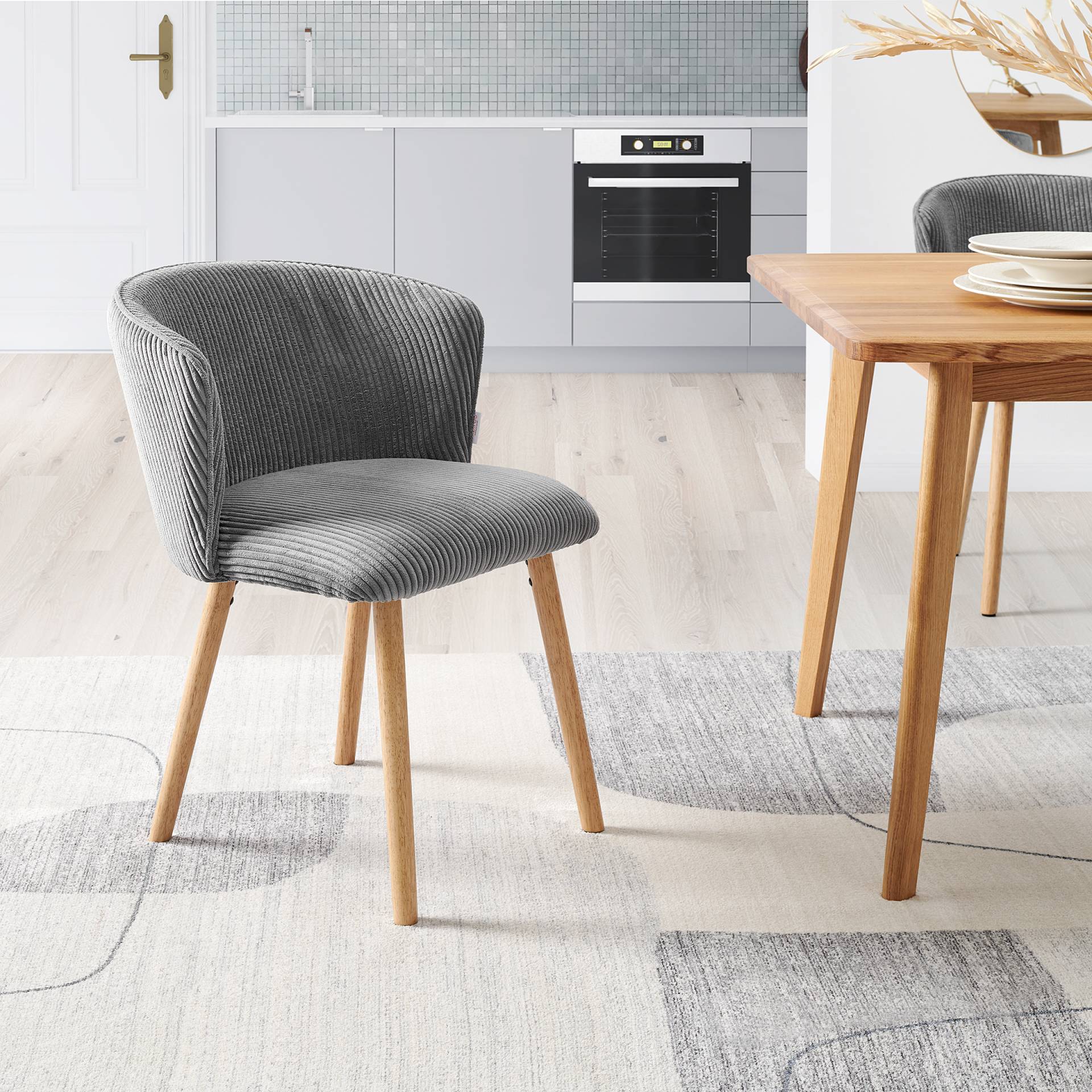 home24 Esszimmerstuhl Kytterne 2er Set 61 x 79 x 61cm Grau/Grau home24 Esszimmerstuhl Kytterne 2er Set 61 x 79 x 61cm Grau/Grau von home24