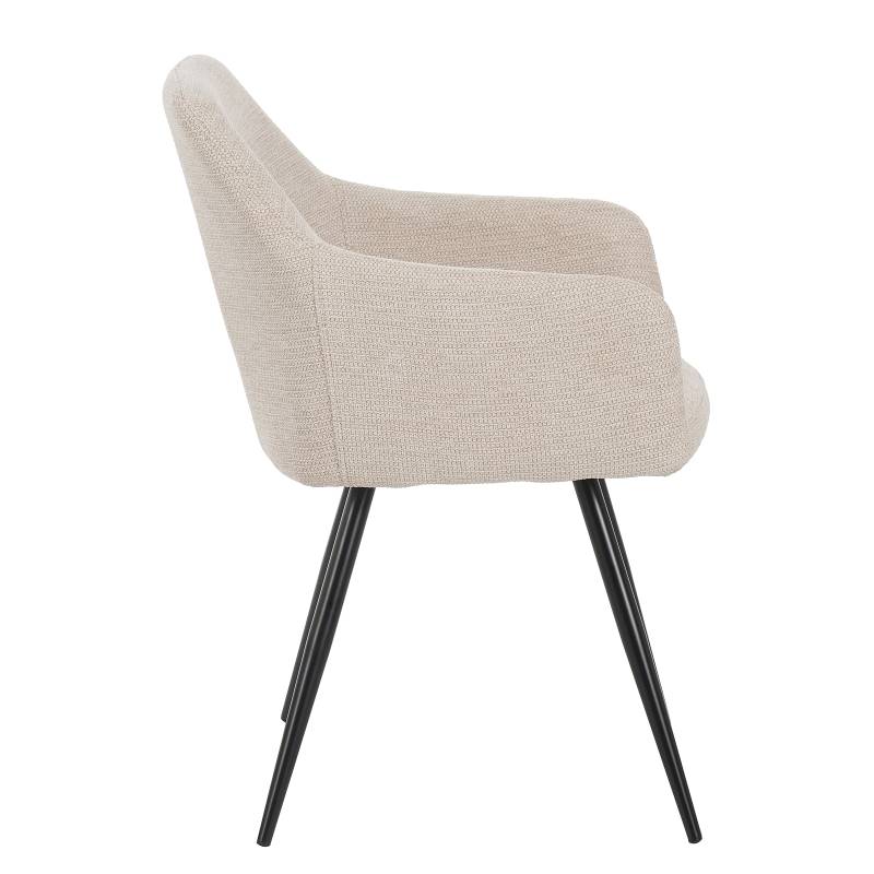 home24 Esszimmerstuhl Napido 2er-Set 56 x 82 x 63cm Beige von home24