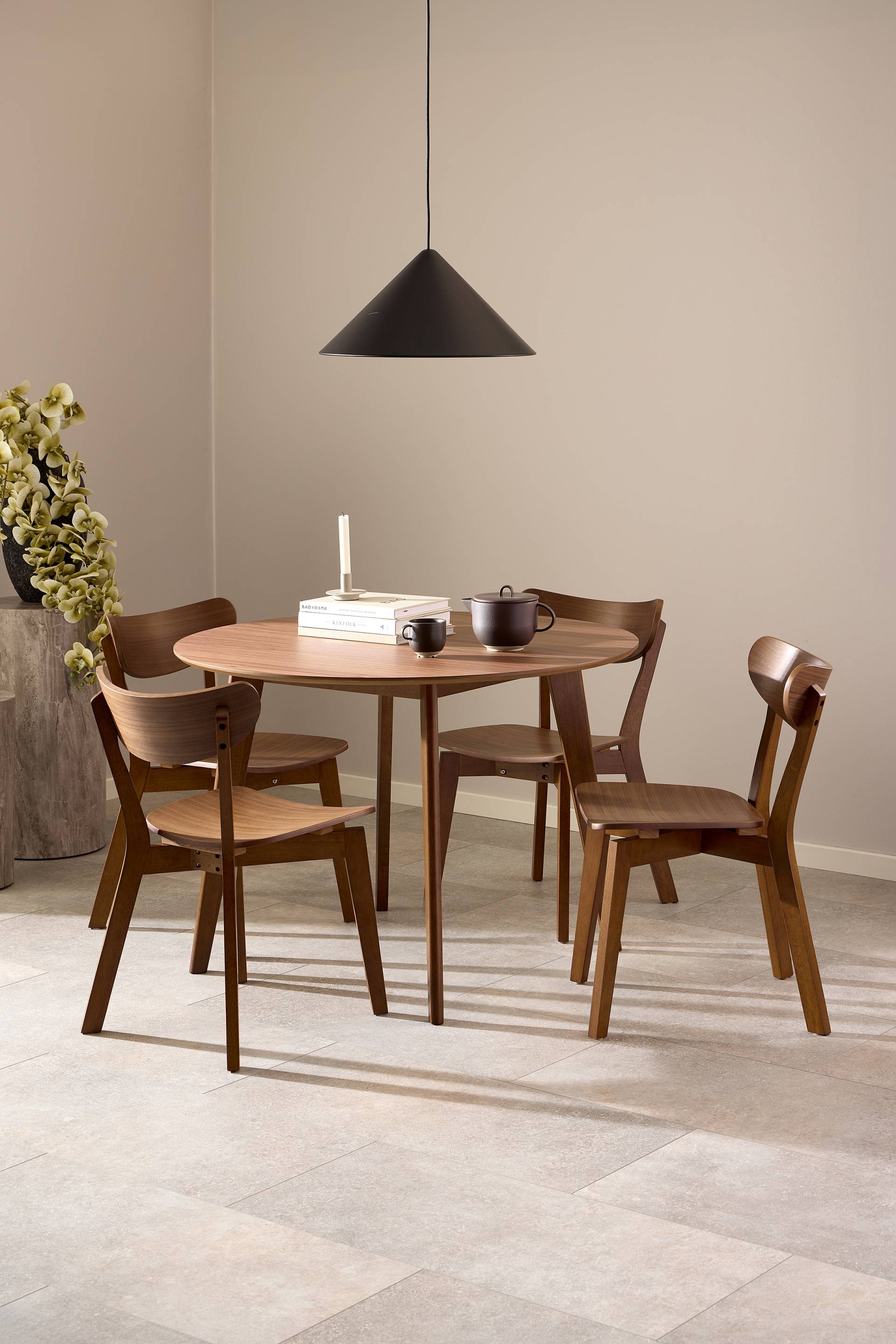 home24 Esszimmerstuhl RIGBY 2er-Set 45 x 80 x 55cm Braun von home24