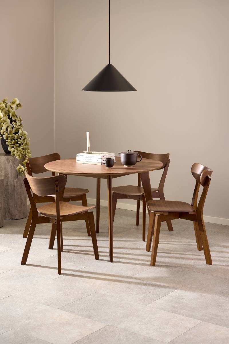 home24 Esszimmerstuhl RIGBY 2er-Set 45 x 80 x 55cm Braun von home24