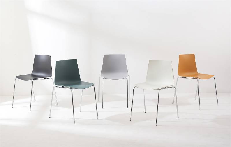 home24 Esszimmerstuhl Vestad 2er-Set 53 x 81 x 54cm Gelb/Silber/Gelb von home24