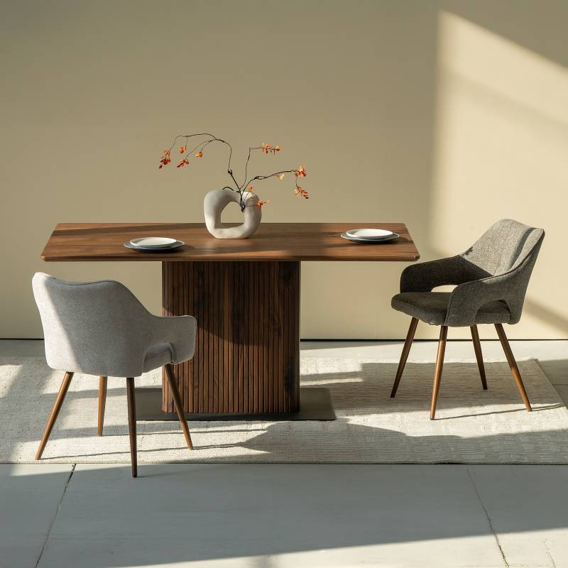 home24 Esszimmerstuhl Zerbion 2er-Set 55 x 81 x 60cm Grau/Grau von home24