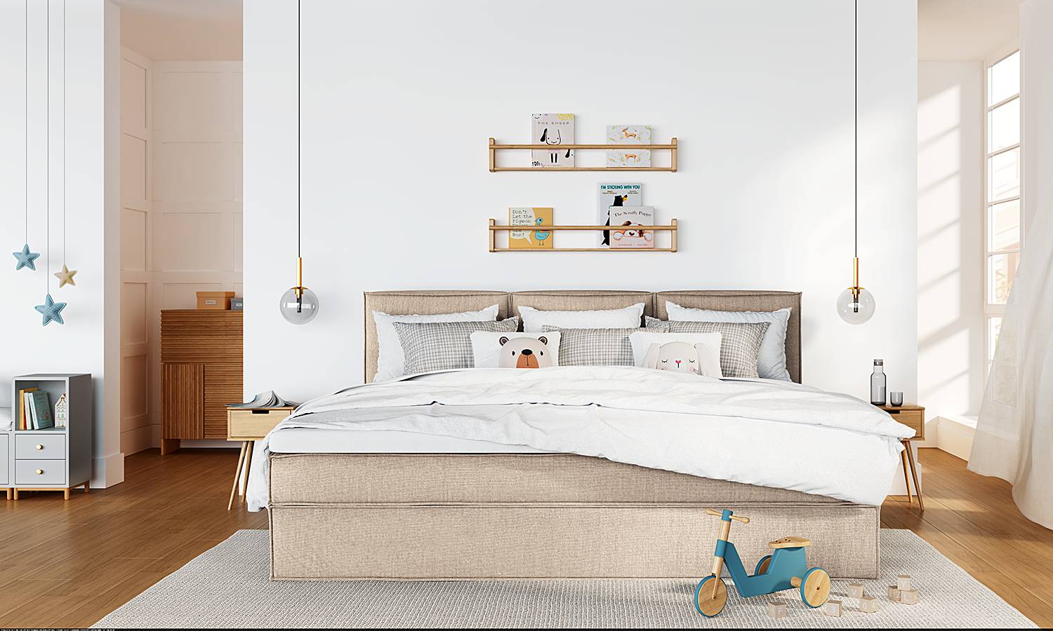 home24 Familienbett Boxspringbett 270 x 200cm Flachgewebe Beige H2 home24 Familienbett Boxspringbett 270 x 200cm Flachgewebe Beige H2 von home24