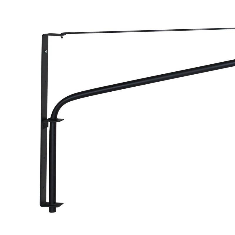 home24 Fassung Gramineus I 120 x 40 x 4cm Schwarz Material: Metall Metallart: Eisen Oberfläche Metall: Lackiert E27 von home24