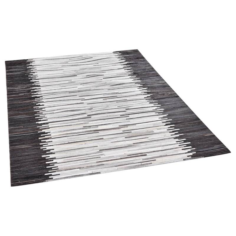 home24 Fellteppich Kobe II Silber 190 x 290cm Leder von home24