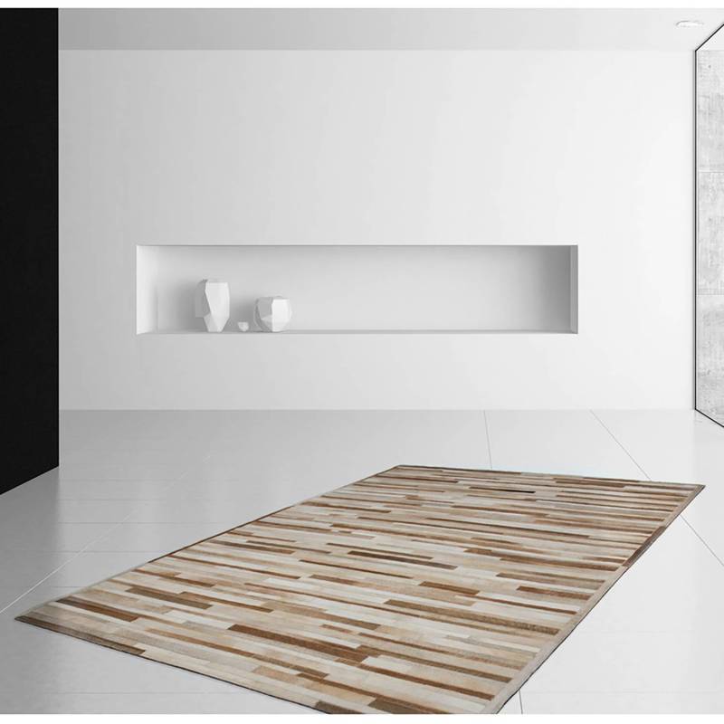 home24 Fellteppich Lavish 110 Beige/Creme 150 x 80cm Echtleder von home24