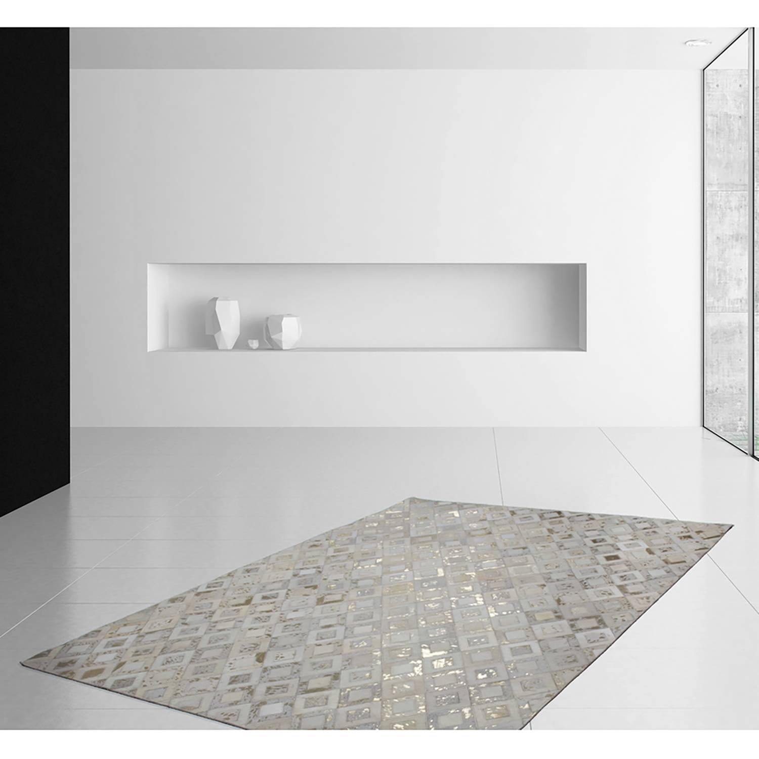 home24 Fellteppich Spark 110 Multicolor/Gold 150 x 80cm Echtleder home24 Fellteppich Spark 110 Multicolor/Gold 150 x 80cm Echtleder von home24