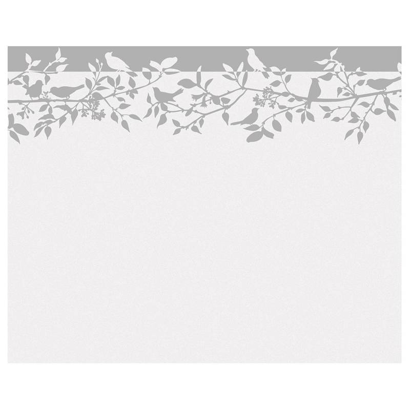 home24 Fensterfolie Givet Polyethylen Weiß 100 x 80cm von home24