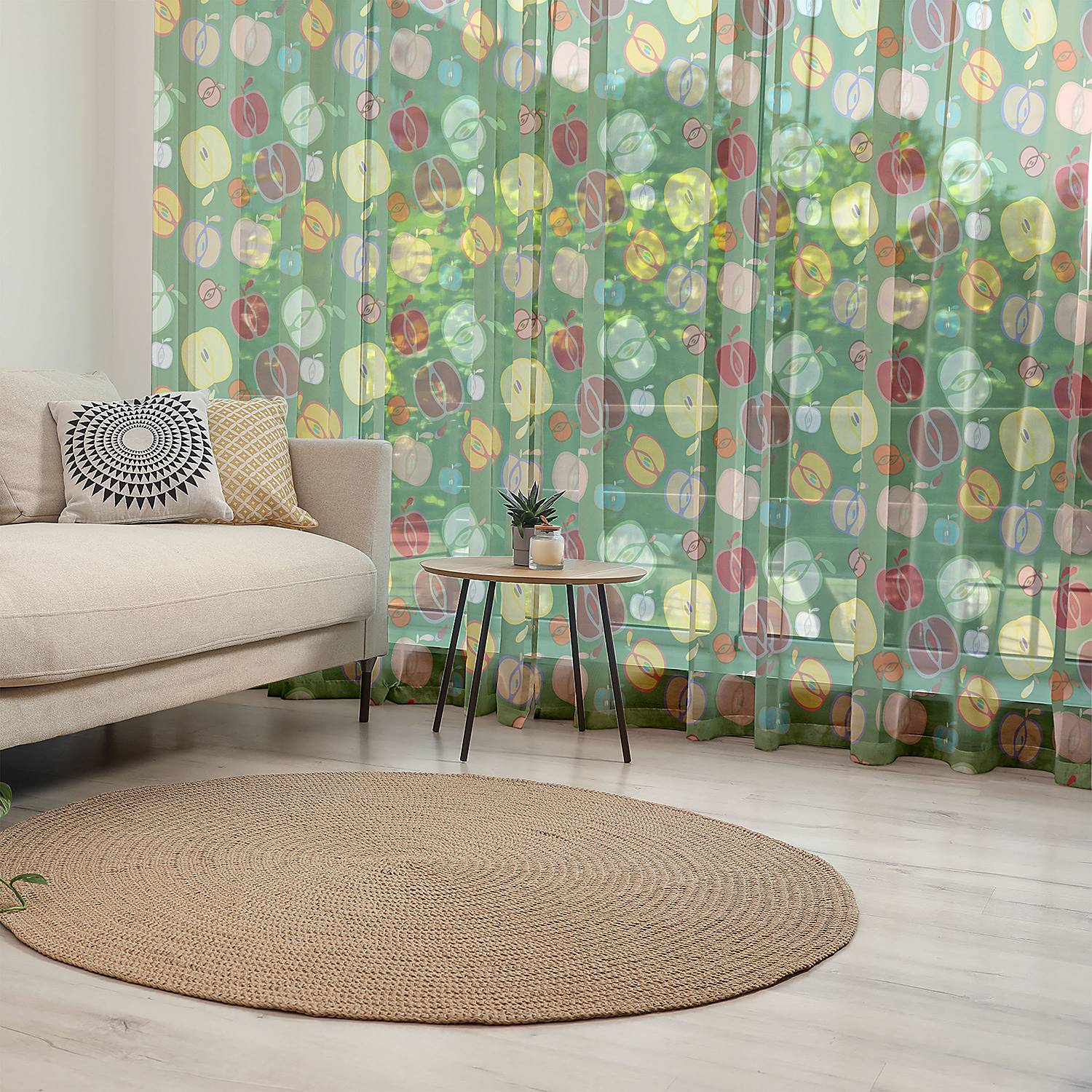 home24 Fertiggardine Herbstäpfel 2er-Set 220cm Multicolor/Multicolor home24 Fertiggardine Herbstäpfel 2er-Set 220cm Multicolor/Multicolor von home24