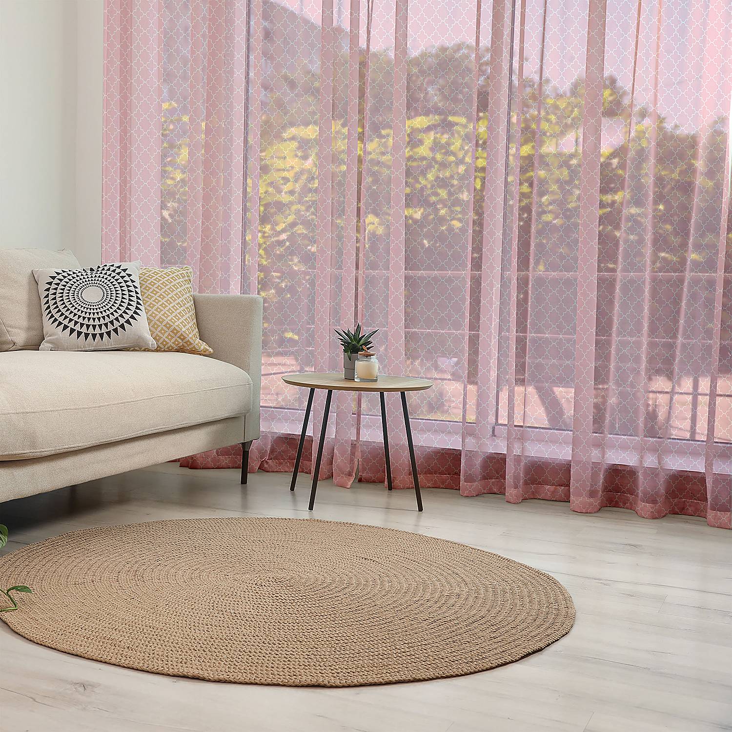 home24 Fertiggardine Orientalisch Typ E 2er-Set 220cm Pink/Pastellrot home24 Fertiggardine Orientalisch Typ E 2er-Set 220cm Pink/Pastellrot von home24