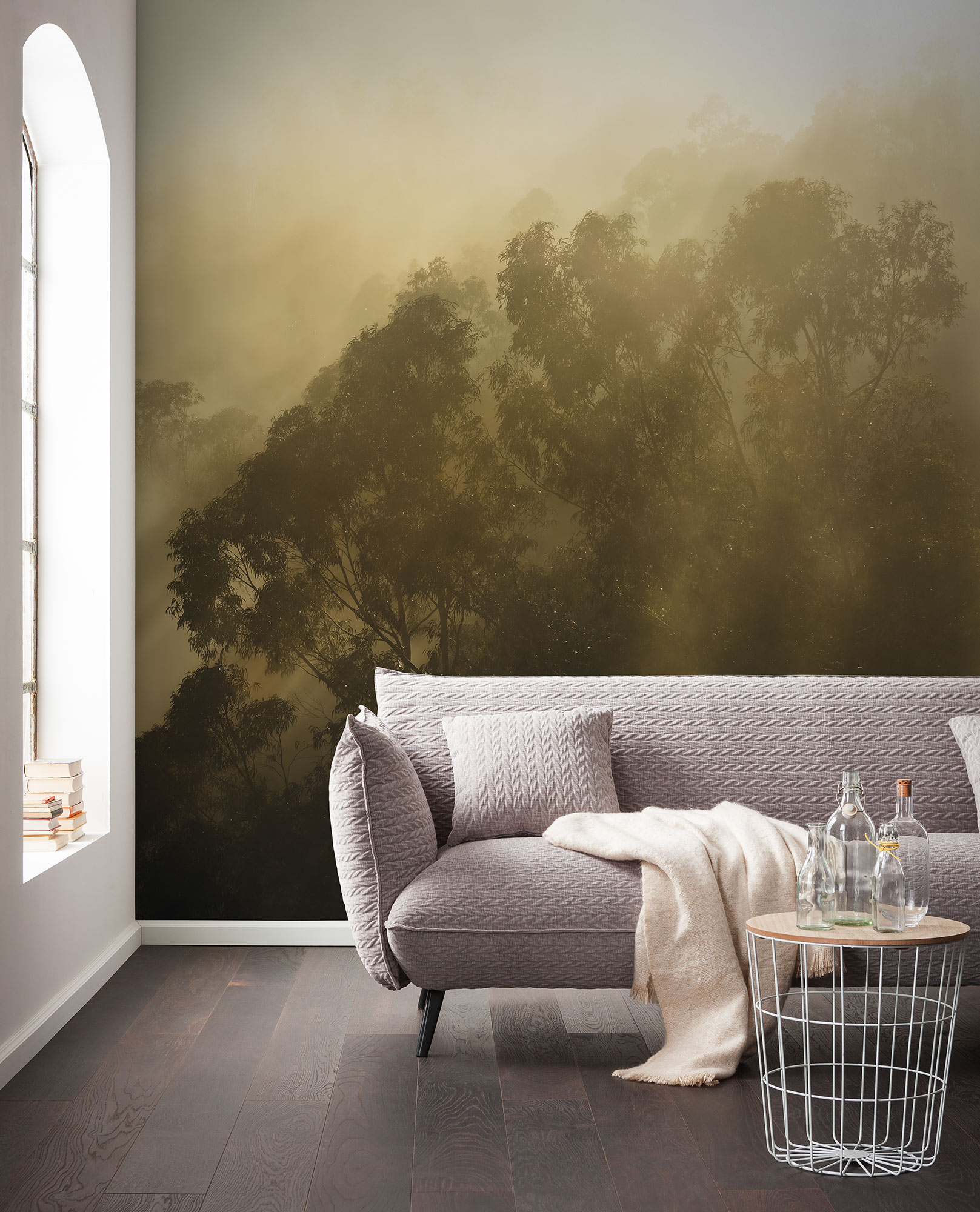 home24 Fototapete Foggy Sunshine 400 x 250 x 0cm von home24