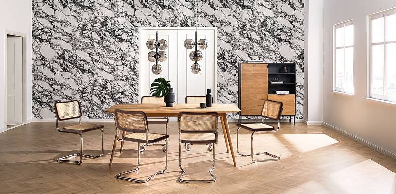 home24 Freischwinger 2er-Set 48 x 85 x 56cm Metall/Walnuss Chrom glänzend home24 Freischwinger 2er-Set 48 x 85 x 56cm Metall/Walnuss Chrom glänzend von home24