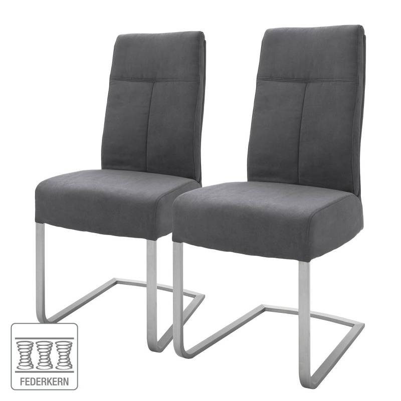 home24 Freischwinger Aracala 2er-Set 47 x 104 x 64cm Grau/Grau home24 Freischwinger Aracala 2er-Set 47 x 104 x 64cm Grau/Grau von home24