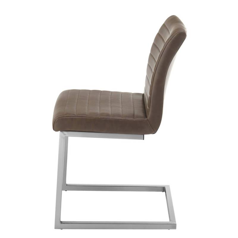 home24 Freischwinger Finga I 2er-Set 47 x 86 x 63cm Vintage Kunstleder Kasai: Braun Braun Edelstahl home24 Freischwinger Finga I 2er-Set 47 x 86 x 63cm Vintage Kunstleder Kasai: Braun Braun Edelstahl von home24