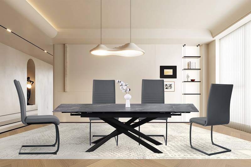 home24 Freischwinger Kazari 2er-Set 42 x 97 x 59cm Grau/Grau home24 Freischwinger Kazari 2er-Set 42 x 97 x 59cm Grau/Grau von home24