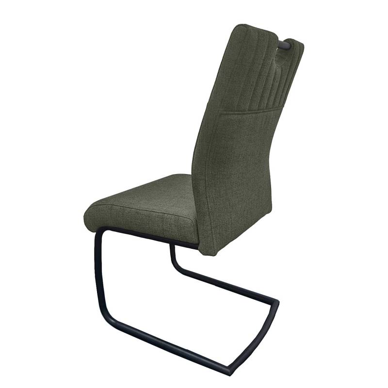 home24 Freischwinger Khono 2er-Set 49 x 98 x 63cm Grün/Olivgrün von home24