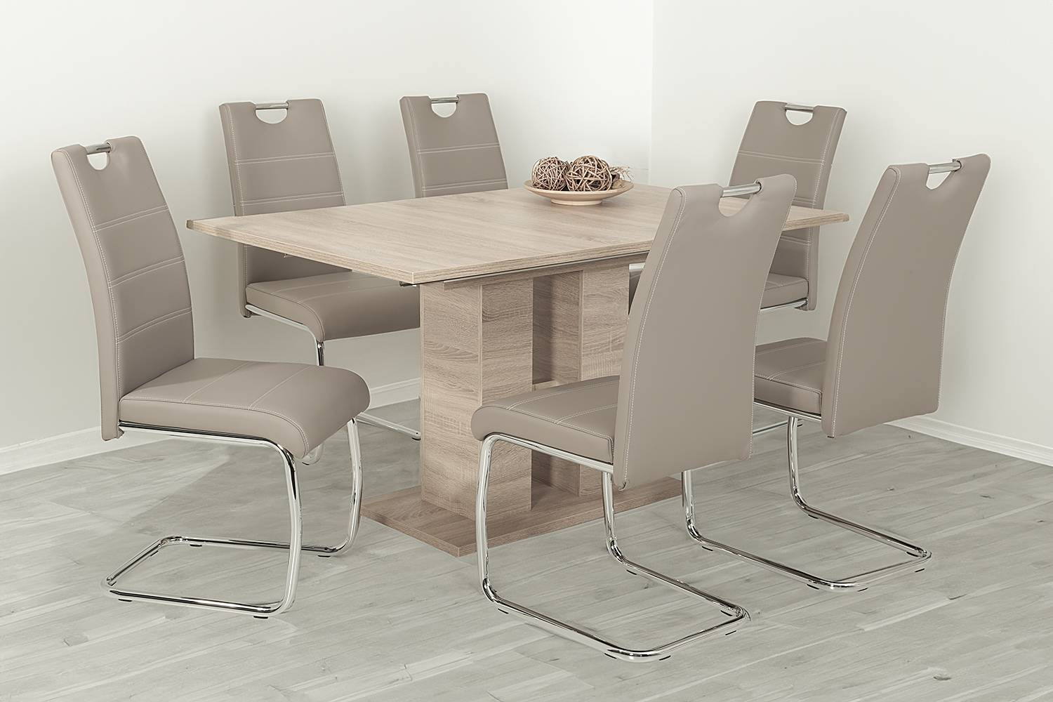 home24 Freischwinger La Paz 2er-Set 43 x 98 x 59cm Beige/Cappuccino home24 Freischwinger La Paz 2er-Set 43 x 98 x 59cm Beige/Cappuccino von home24