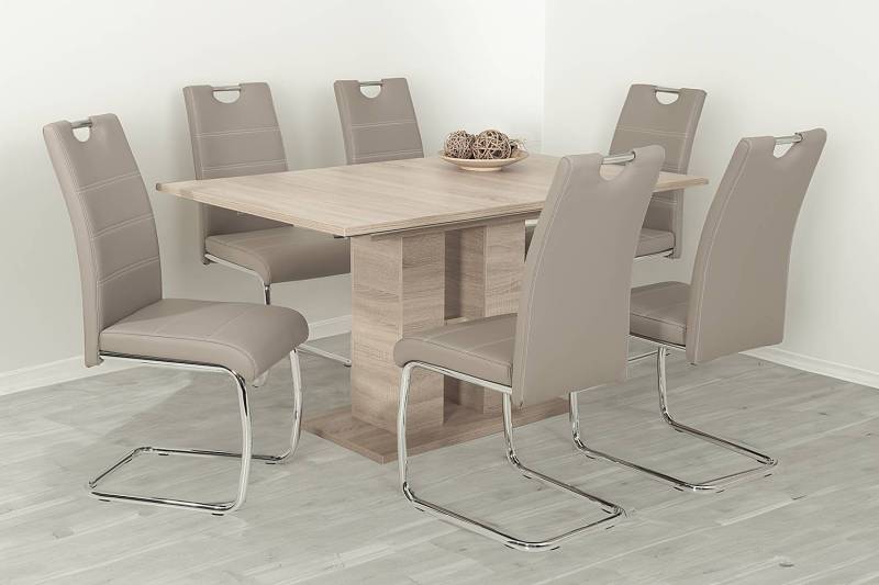 home24 Freischwinger La Paz 2er-Set 43 x 98 x 59cm Beige/Cappuccino home24 Freischwinger La Paz 2er-Set 43 x 98 x 59cm Beige/Cappuccino von home24